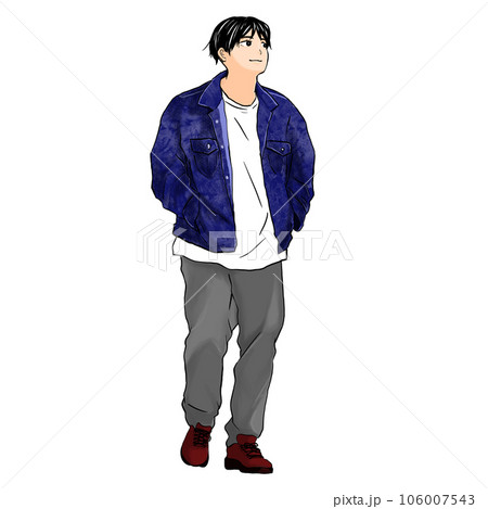 歩く男性 歩く男性 106007543