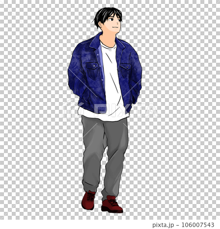 歩く男性 歩く男性 106007543