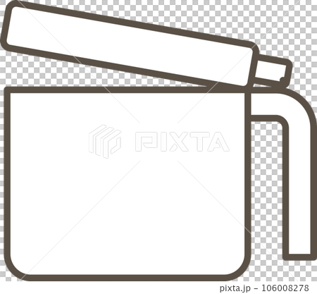 A simple monochrome illustration of a seasoning container A simple monochrome illustration of a seasoning container 106008278
