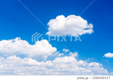 夏 青空と白い雲 夏 青空と白い雲 106008417