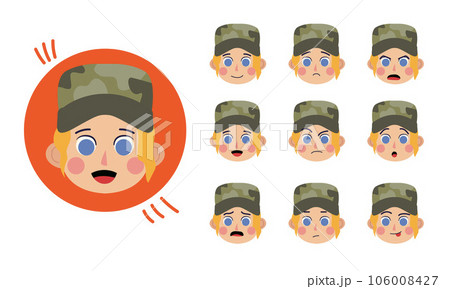 Military. Human character for your scenes. Character ready for animation. Funny cartoon. The set for the character animation. Military. Human character for your scenes. Character ready for animation. Funny cartoon. The set for the character animation. 106008427