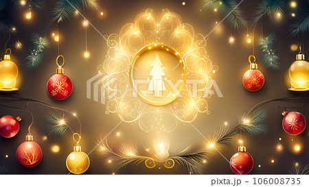 クリスマスの背景素材 106008735