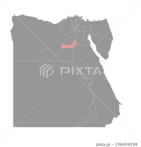 Beni Suef Governorate map, administrative...のイラスト素材 [106009299] - PIXTA