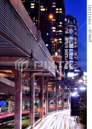 六本木 谷町ジャンクションの夜景 六本木 谷町ジャンクションの夜景 106011081