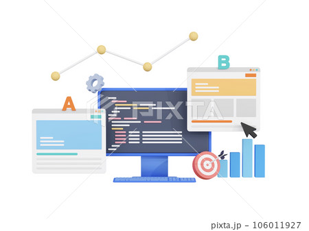 3DCG｜成果を上げるためのABテスト・スプリットテスト・サイト制作と運用とコンバージョン率 106011927