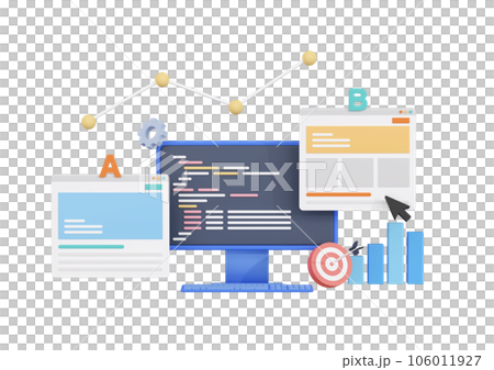 3DCG｜成果を上げるためのABテスト・スプリットテスト・サイト制作と運用とコンバージョン率 106011927