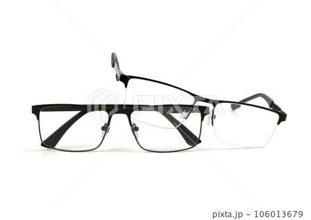 Pair of reading glasses isolated on white background. Pair of reading glasses isolated on white background. 106013679