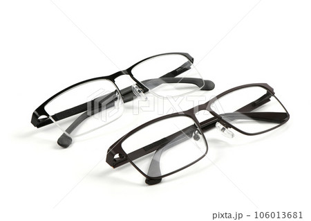 Pair of reading glasses isolated on white background. Pair of reading glasses isolated on white background. 106013681