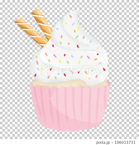 Cute and sweet, colorful cupcakes wetercolor hand draw Cute and sweet, colorful cupcakes wetercolor hand draw 106013731