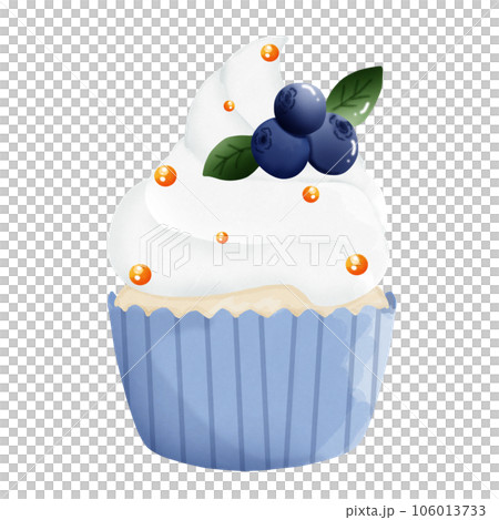Cute and sweet, colorful cupcakes wetercolor hand draw Cute and sweet, colorful cupcakes wetercolor hand draw 106013733