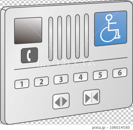 エレベーター車いす用ボタン 106014580