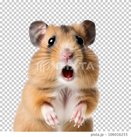 Surprised hamster with Huge Eyes 106016255