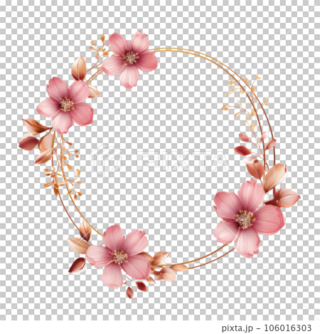 Watercolor floral frame Watercolor floral frame 106016303