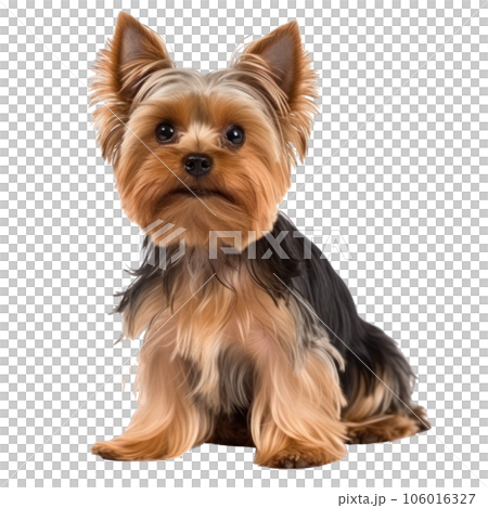 Yorkshire Terrier steel gold color isolated Yorkshire Terrier steel gold color isolated 106016327