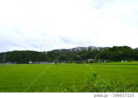 曇り空のJR九州あまくさみすみ線の風景(2022年) 106017225