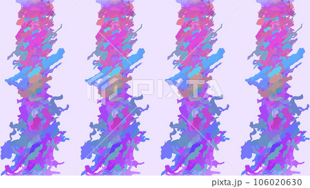 Abstract background, multi-colored futuristic columns, trunks, stalactites, painted with strokes of paint in purple-pink-blue colors. Design elements. Isolated vector. Abstract background, multi-colored futuristic columns, trunks, stalactites, painted with strokes of paint in purple-pink-blue colors. Design elements. Isolated vector. 106020630