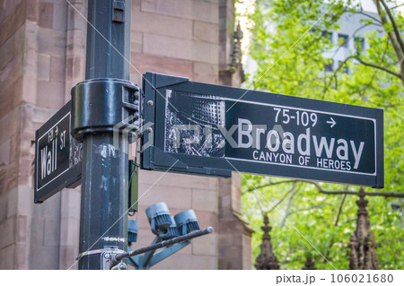 Broadway street sign in New York City USA Broadway street sign in New York City USA 106021680