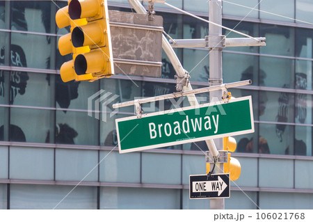 Broadway street sign in New York City USA Broadway street sign in New York City USA 106021768