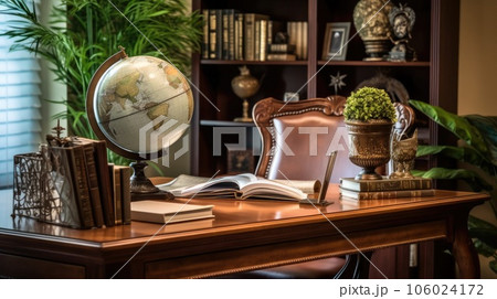 Inspiring office interior design Transitional style Generative AI AIG 31. 106024172