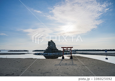 福島 早朝の勿来海岸 福島 早朝の勿来海岸 106025092
