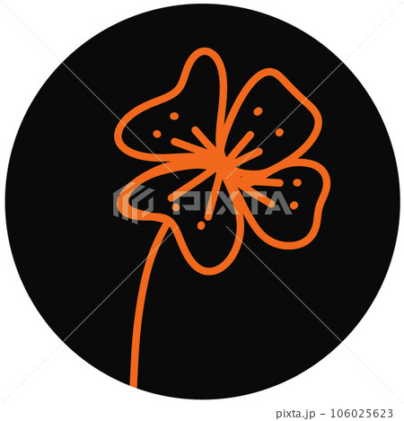 Flower in circle 1 106025623