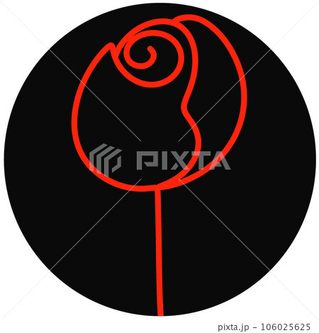 Flower in circle 2 106025625