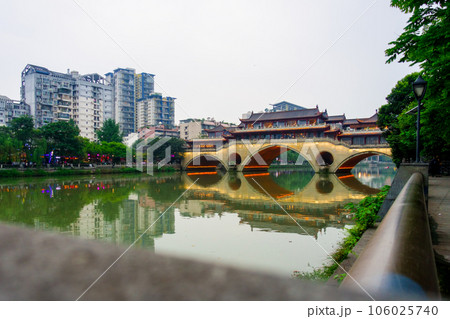 安順廊橋夕景(中国-成都) 安順廊橋夕景(中国-成都) 106025740