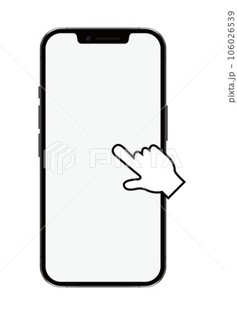 スマートフォンと指 スマートフォンと指 106026539