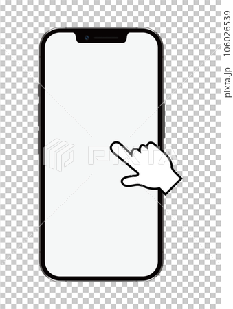 スマートフォンと指 スマートフォンと指 106026539