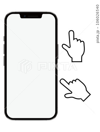スマートフォンと指 スマートフォンと指 106026540