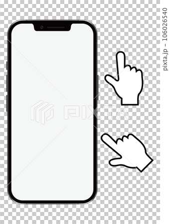 スマートフォンと指 スマートフォンと指 106026540