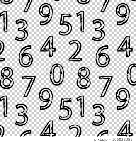 数字を散りばめたシンプルなモノクロの壁紙、背景 数字を散りばめたシンプルなモノクロの壁紙、背景 106028385