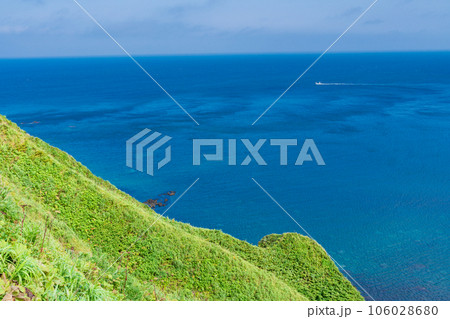 (北海道)夏の神威岬 ・海岸線 (北海道)夏の神威岬 ・海岸線 106028680