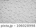 白いペンキの凹凸のある外壁のグランジ背景 106028998