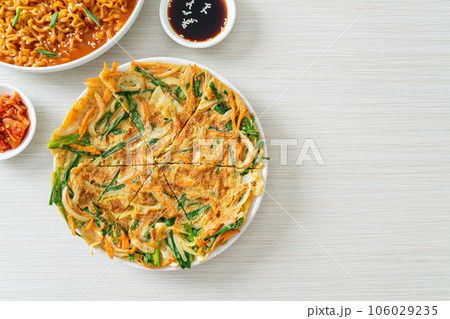 Pajeon or Korean pancake or Korean pizza Pajeon or Korean pancake or Korean pizza 106029235