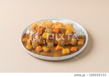 fried chicken cutlet curry with rice fried chicken cutlet curry with rice 106030135