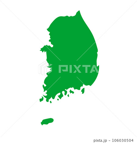 韓国の地図 106030504