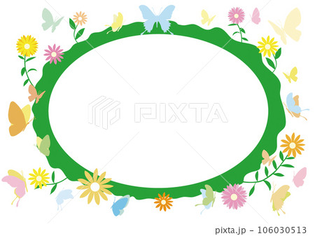 チョウチョのフレーム チョウチョのフレーム 106030513