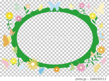 チョウチョのフレーム チョウチョのフレーム 106030513