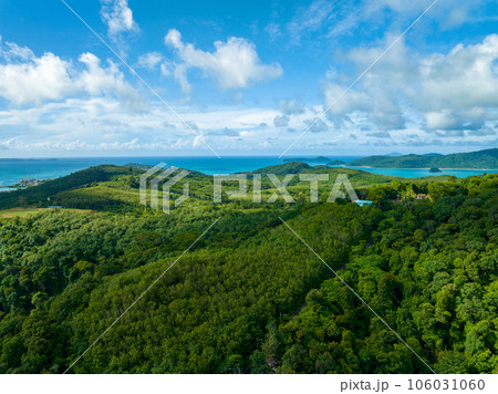 Aerial view of beautiful sea in summer season landscape view sea background,Phuket island Thailand 106031060