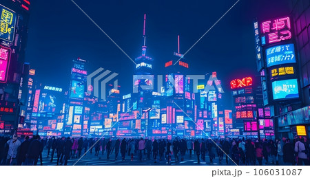 cyberpunkのイラスト「AI生成画像」 106031087