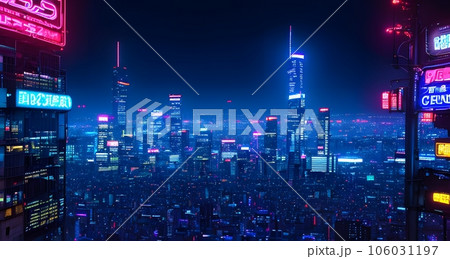 cyberpunkのイラスト「AI生成画像」 106031197