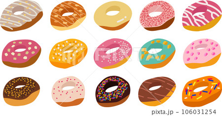 ドーナツのセットイラスト 106031254