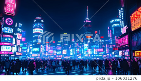 cyberpunkのイラスト「AI生成画像」 106031276