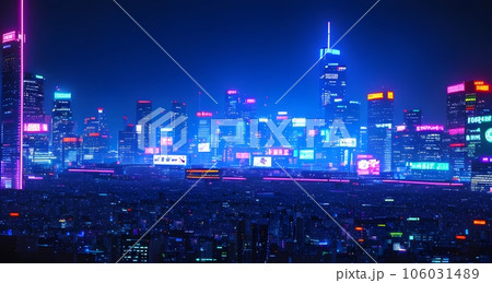 cyberpunkのイラスト「AI生成画像」 106031489