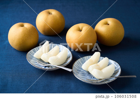 切り分けた梨　千葉県産幸水 106031508