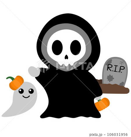 Grim Reaper Kawaii Chibi Cartoon Style Grim Reaper Kawaii Chibi Cartoon Style 106031956