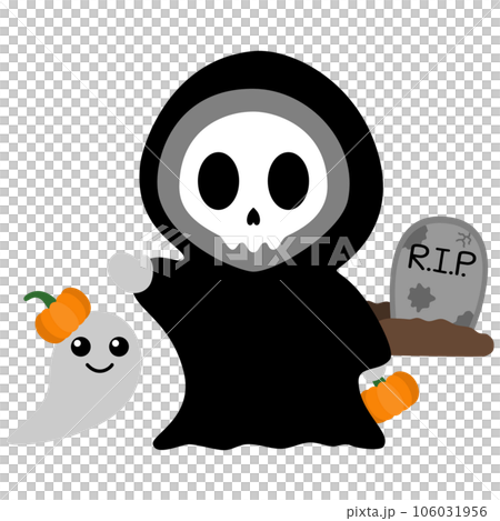 Grim Reaper Kawaii Chibi Cartoon Style Grim Reaper Kawaii Chibi Cartoon Style 106031956