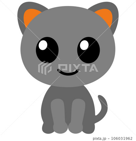 Cute Cat Kawaii Chibi Cartoon Style 106031962