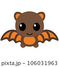 Cute Bat Kawaii Chibi Cartoon Style 106031963